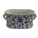 Blue/White Tub - 18.5 x 13 x 8.5
