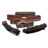 5pc Set Marx Metal Trains & Tracks