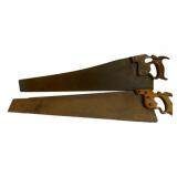 2pc. Lot Antique Saws 34'