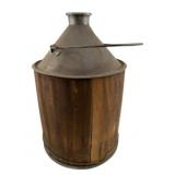 Vintage Wood-Wrapped Kero-Can 11'x7'