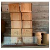Group Lot of 11 Train Display Cases