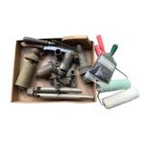 Box Lot of Assorted Tools & Metal