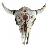 Hand Painted Buffalo Skull 9'x22'x24'