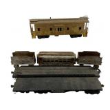 6pc. Lot Vintage Train Cars 14'x14'x2.5'