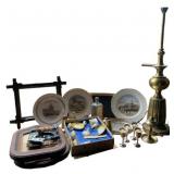 Group Lot of Brass, Plates & Frames