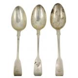3 Various Makers English Sterling Spoons
