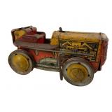 Vintage Marx Tin Wind-up Tractor 5'x9'x6'