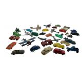 Vtg Group Lot of Toy Cars & Planes