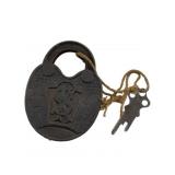 SK Padlock w/Key 3.25'x2.5'