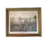 The Battle of Gettysburg Print in Frame