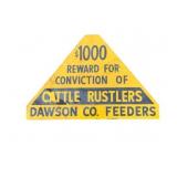 Cattle Rustlers Metal Sign - 12 x 18
