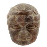 Vintage Olmec-Style Head Sculpture 7'x6'x5'