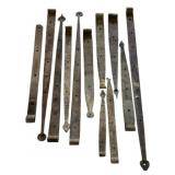 Box Lot Antique Wrought Iron Strap Hinges