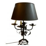 Wrought Iron Candelabra Style Table Lamp 26'