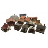 Group Lot of Model Train Display Houses