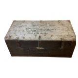 Vtg Military Style Wood Shipping Crate