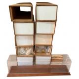 Group Lot of 10 Display Cases for Trains