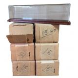 Group Lot of 6 Display Cases for Trains