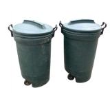2 Rubbermaid Trashcans 35'x21'
