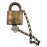 N & WRR N Trade Padlock w/Key 3'x2'