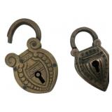 Group of 2 Padlocks w/o Keys 2'x1'