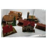 Group Lot of Train Display Houses