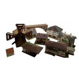 Group Lot of Model Train Display Houses