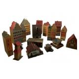 Group Lot of Faller Train Display Houses 8'