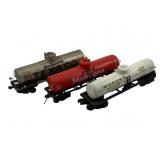 3pc. O Scale Tank Car Trains 3'x9'x2.5'