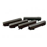 5pc. O Scale Model Train Passenger Cars