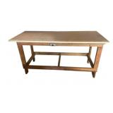 Wood Work Table - 37.5 x 76 x 30