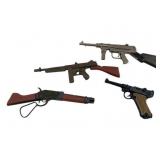 Group of 4 Toy Guns 6.25'
