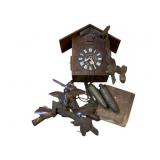 Wood Coo-Coo Clock AS IS 12'x12.5'x6'
