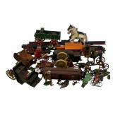 Lot Assorted Vintage Cast Iron & Metal Toys
