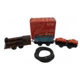 Vtg Uni-Rail Tin Train Set in Original Box