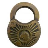Vintage Brass Horse Padlock w/o Key