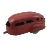 Vtg Red Airstream Metal Toy Trailer As Is