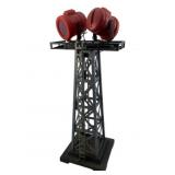 Vtg Model Train Rotating Beacon Tower