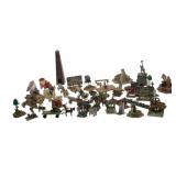 Group Lot of Model Train Display Items