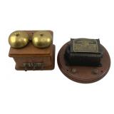 2pc. Lot Ant. Telephone Ringer & Compensator