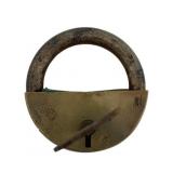 Vtg Brass Padlock w/ Key 1.75'x1.75'