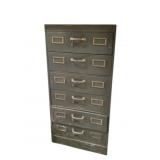 Shaw-Walker 6 Drawer Metal File Cabinet