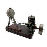 Stirling Engine Model on Wood Base