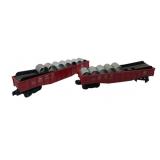 Pr Lionel Gondola Cars w/ Culvert Pipe Loads
