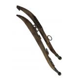 Vintage Wood & Metal Horse Harness Yokes 27'