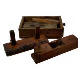 Antique Wood Planes & Box Attachments