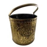 Brass Bucket w/Handle 12'x11.5'x12'