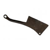 19th C. Hand Forged Wrought Iron Cleaver
