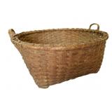 Primitive Large Splint Basket w/ Handles