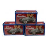 3pc Schuco Studio Race Cars in Boxes